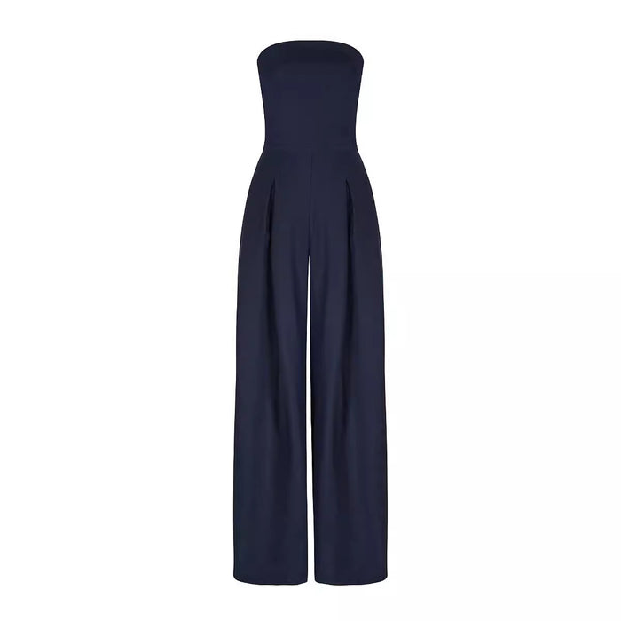 Women Casual Backless Slim Fit Smocking Jumpsuit-Fancey Boutique