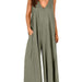 Summer Fresh Casual Women Pocket Jumpsuit Thin Women Jumpsuit-Light Green-Fancey Boutique