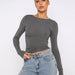 Color-Dark Gray-Y2g Tight Casual Long Sleeve Breathable Base Shirt Outer Wear Moisture Wicking T shirt-Fancey Boutique