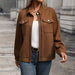 Color-Coffee brown-Autumn Women Clothing Maillard Jacket Women-Fancey Boutique