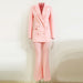 Color-Pink-Star Business Wear Double Row Cloth Buckle Mid Length Suit Flared Pants Suit Two Piece Suit-Fancey Boutique