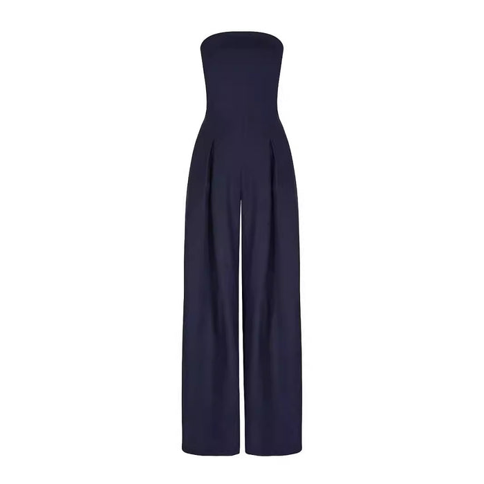 Women Casual Backless Slim Fit Smocking Jumpsuit-Fancey Boutique