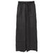 Color-Black-Pure Linen Lace Up Straight Leg Pants Spring Cotton Linen Women Pants Loose Drooping Casual Trousers-Fancey Boutique