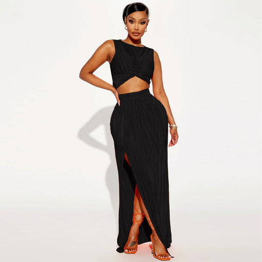 Color-Black-Summer Women Clothing Popular Two Piece Set-Fancey Boutique