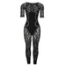 Color-Black-Fall Women Clothing Sexy Cutout Knitted Crochet High Waist Tight One Piece Trousers-Fancey Boutique