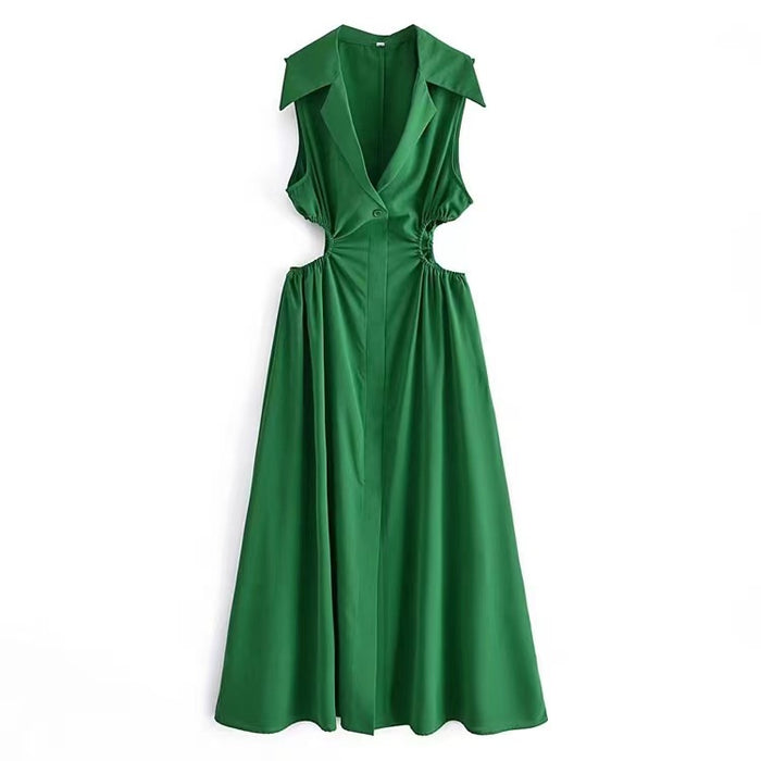 Color-Green-Dress Women Elegant Sexy A line High End Women Clothing Summer-Fancey Boutique