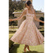 Fashionable Printed Halter Lace Dress Spring Slim Strap Dress-Fancey Boutique