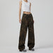 Retro Wide Leg Jeans Women High Street Leopard Print Loose Slimming Wide Leg Pants Jeans-Fancey Boutique