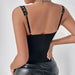 Sexy Corset Sexy Lace Women Rivet Boning Corset Low Cut Vest-Fancey Boutique