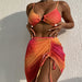Color-Multi-Women Swimming Three Piece Swimsuit Printed Halter Bikini Summer Lady Sexy Bikini-Fancey Boutique