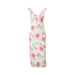 Summer Sexy Backless Rose Print Elegant Slim Strap Dress-Red-Fancey Boutique