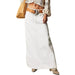 Summer Women Loose Straight Casual Denim Skirt-White-Fancey Boutique
