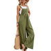 Color-Army Green-Women Clothing Popular Solid Color Casual Suspender Trousers-Fancey Boutique