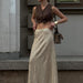 Sequined Skirt Women Street Trendy Long Sexy Sequined Skirt-Gold-Fancey Boutique