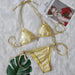 Color-Gold-Bikini New Women Swimsuit Sexy Love Crystal Diamond Tassel Swimsuit-Fancey Boutique