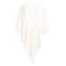 Color-White-Autumn Winter Shawl Cape Knitwear Beaded Tassel Sweater Women-Fancey Boutique