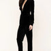 Color-Black-Pleuche Suit Women Casual Office Elegant Business Suit Women Coat Two-Piece Suit-Fancey Boutique