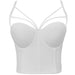 Color-White-Non Slip Triangle Strap Vest Women Shaping Corset Sexy with Steel Ring Backless Corset Inner Wear Daily Wearable-Fancey Boutique