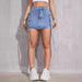 All Match Non Elastic Mid Waist Shorts Denim Shorts Women-Fancey Boutique