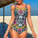 Bikini Printed Belly Covered Slimming Swimsuit Sexy Swimsuit Women-Fancey Boutique