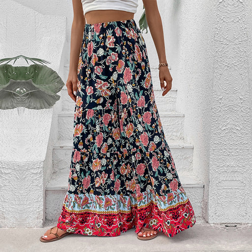 Color-Black-Summer Women Clothing Big Horn Wide Leg Pants-Fancey Boutique