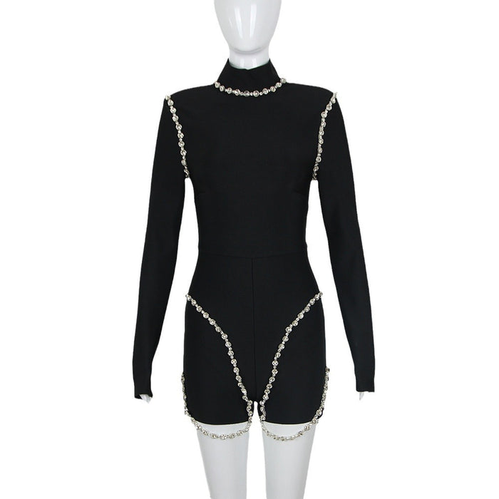 Women Summer Scarf Dress Light Luxury Minority Design off Shoulder Bandage Rompers-Fancey Boutique