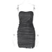 Color-Black-Women Clothing Spring Sexy V neck Tube Top Backless Pleated Dress-Fancey Boutique