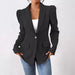 Women Clothing Fall Fashionable Fitted Long Sleeve Women Business Blazer-Fancey Boutique