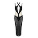 Sexy Mesh Hollow Out Cutout Semi-Transparent Slim Fit Maxi Dress Dress Women Summer Bandage Catwalk-Black-Fancey Boutique