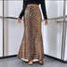 Leopard Print Printed Sexy Sheath Fishtail Skirt Mop Skirt Women Spring Clothing Drape Dress-Fancey Boutique