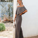 Color-Gray-Spring Summer Women Clothing Off Shoulder Elegant Shoulder Baring Jumpsuit-Fancey Boutique