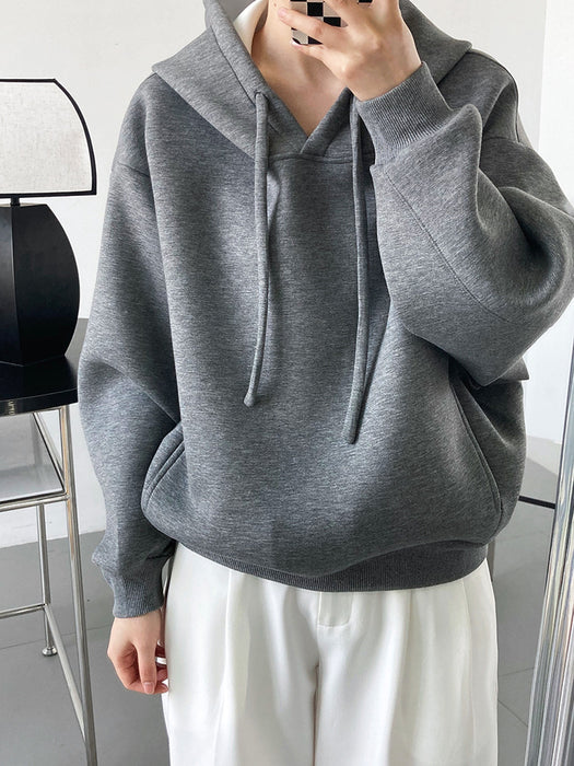 Color-Multi-Spring Loose Profile Memory Cotton Sweater Women Korean Sense of Design Air Cotton Hooded Top-Fancey Boutique