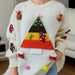 Color-White-Sweater Christmas Tree Jacquard Three Dimensional Decoration Sweaters Women Clothing Knitwear-Fancey Boutique