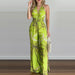 Color-Green-Women Clothing Digital Printing Colorful Jumpsuit Women-Fancey Boutique