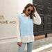 Color-Light Blue-Popular Vest Sweater Women Vest Autumn Winter Knitwear Sweater-Fancey Boutique