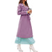Color-Purple-Women High Grade Woolen Autumn Winter Loose Coat Tall Warm Woolen-Fancey Boutique