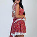 Summer Vacation Women Clothing Patchwork Floral Slip Dress Sexy Backless Dress-Fancey Boutique