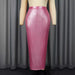 Affordable Luxury Sheath Slim Skirt Party High Waist Slimming Women Clothing Skirts Party Skirt-Pink-Fancey Boutique