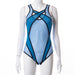 Color-Blue-Women Clothing Summer Sexy Mesh See Through Hollow Out Cutout Tight Bodysuit-Fancey Boutique