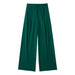 Color-Green-Autumn Unisex Solid Color Loose Casual Trousers Wide Leg Pants-Fancey Boutique