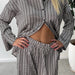 Autumn Satin Printed Long Sleeved Trousers Cardigan Homewear Casual Comfortable Ice Silk Pajamas Women-Fancey Boutique