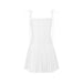 Women Clothing Sexy Backless White Summer French Strap Dress-Fancey Boutique