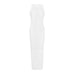 Color-White Dress-Long Sleeve Short round Neck Hollow Out Cutout out Knitwear Dress Vest Shorts Women-Fancey Boutique