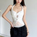 Summer Women Clothing Solid Color Sexy Halter Slim Lace Cropped Tank Top-Fancey Boutique