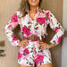 Color-Rose Red Chinese Rose [Belt Delivery]]-Spring Women Thin Shorts Women Two Piece Set Spring-Fancey Boutique