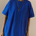 Summer Clothes T Shirt Women Cotton Basic Loose Top Soft T Shirt-Royal Blue-Fancey Boutique