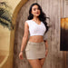 Summer Women Denim Skirt Trendy Tight Cargo Pocket Hip Skirt-Fancey Boutique