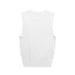 Women Clothing Summer Striped Basic Round Neck Sleeveless Knitted Top-White-Fancey Boutique