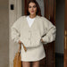 Cashmere Cardigan Short Skirt Autumn Winter Warm Suit Can Be Worn outside Fashionable Knitted Soft Home Wear Women-Fancey Boutique