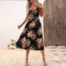 Women Clothing Summer Printed Waist Strap Dress-Fancey Boutique